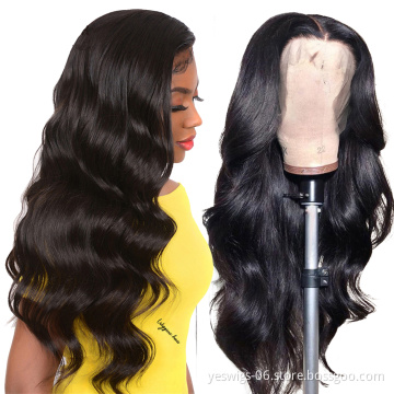 Good Quality Peruvian Virgin Human Hair Wig 150% Density 13X6 Body Wave Lace Front Human Hair Wigs Undetectable Knots for women